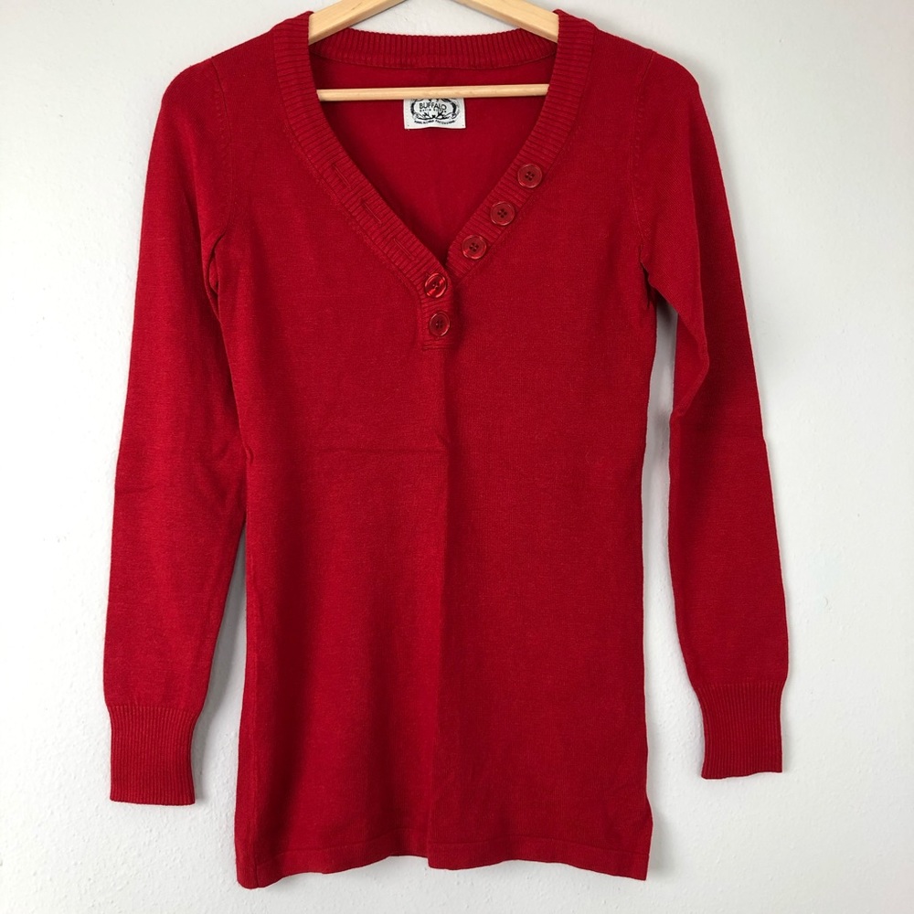 Buffalo David Bitton Red Sweater - Picture 1 of 3
